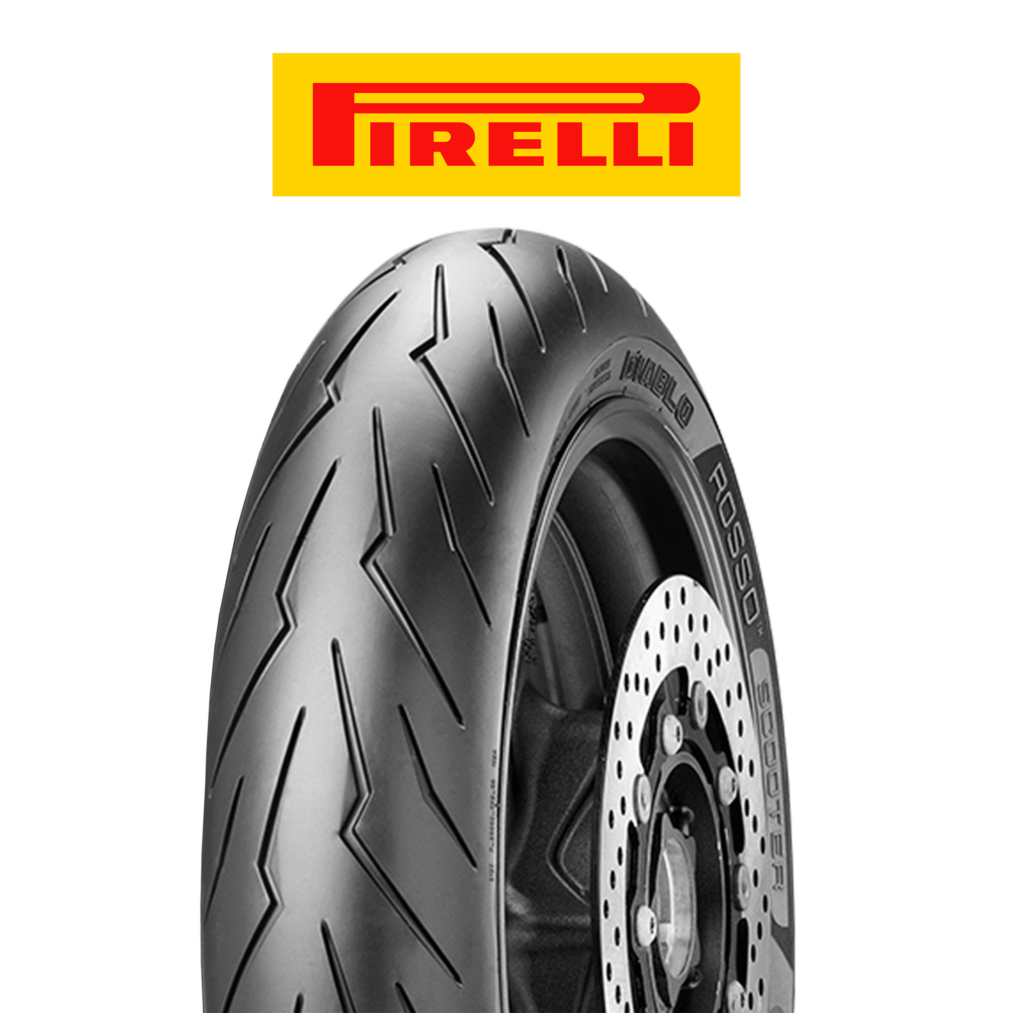 Llanta Moto 130/70-13 Diablo Rosso Scooter Rf Tl 63p Pirelli - Imagen 2