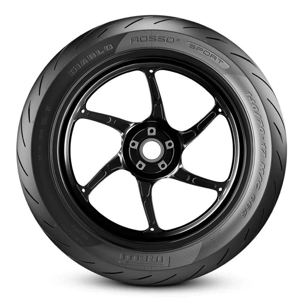 Llanta Moto 140/70-17 Diablo Rosso Sport Tl 66s Pirelli - Imagen 2