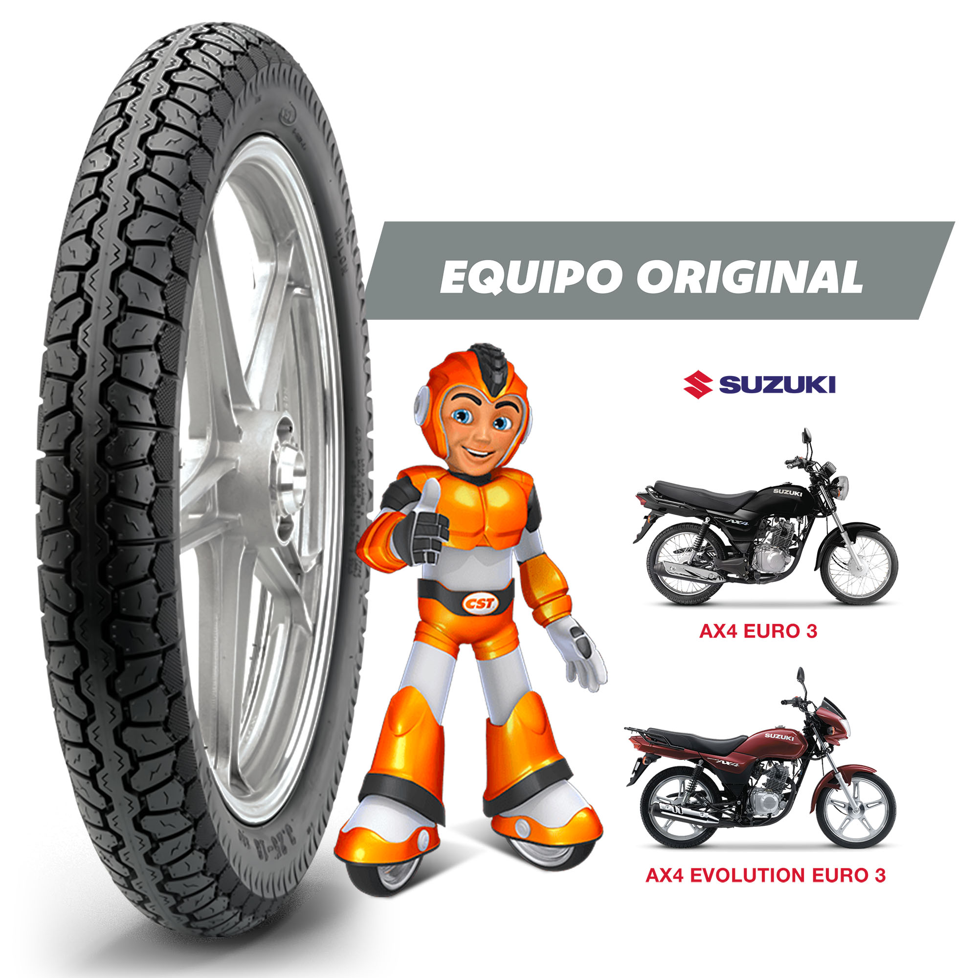 Llanta Moto 275-17 C-6532 Tt 41p Cst - Imagen 4