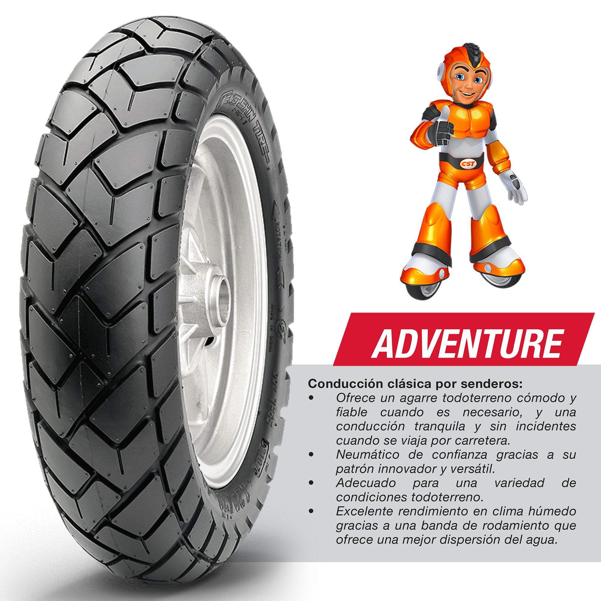 Llanta Moto 120/80-18 C6017 Tt 62s Cst By Maxxis - Imagen 3