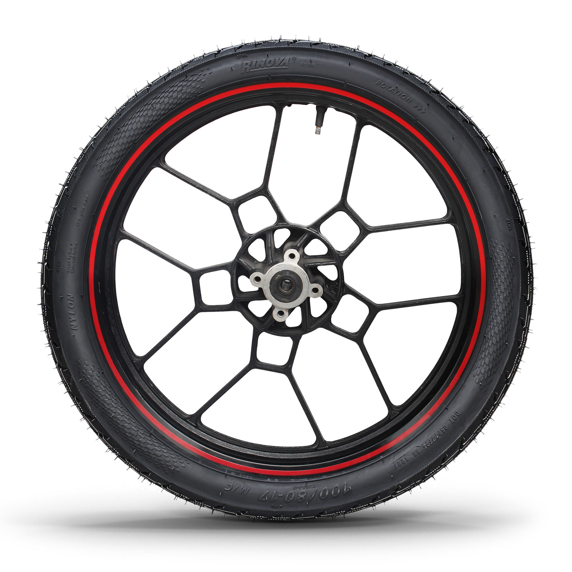 Llanta 80/90-17 REINF RT389-S TL 50L RINOVA TIR - Imagen 3