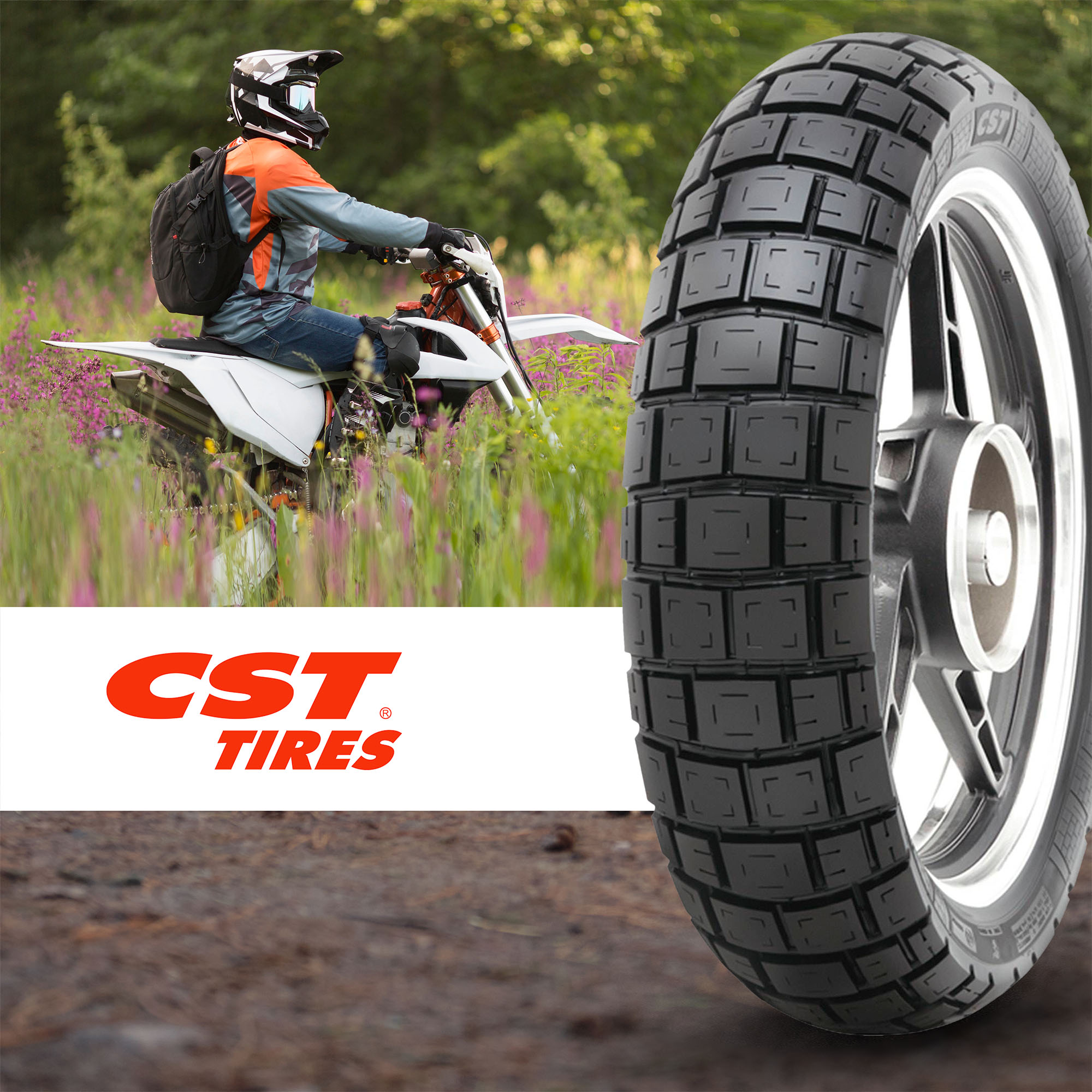 Llanta 130/70-17 CM-AD01 62S TL CST - Imagen 5