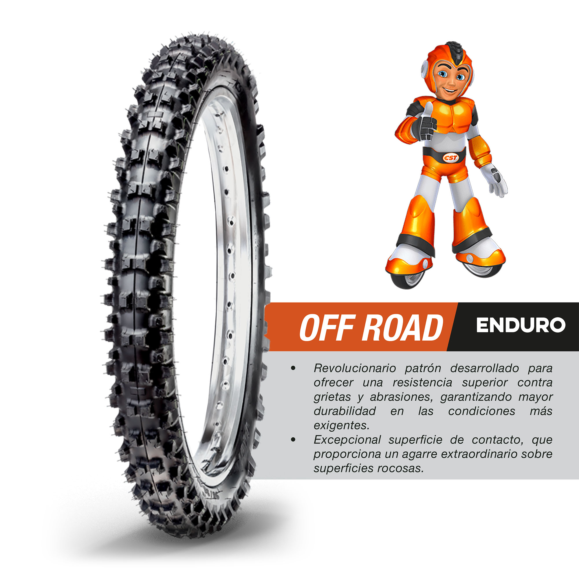 Llanta 140/80-18 CM 742 TT 70M CST - Imagen 3