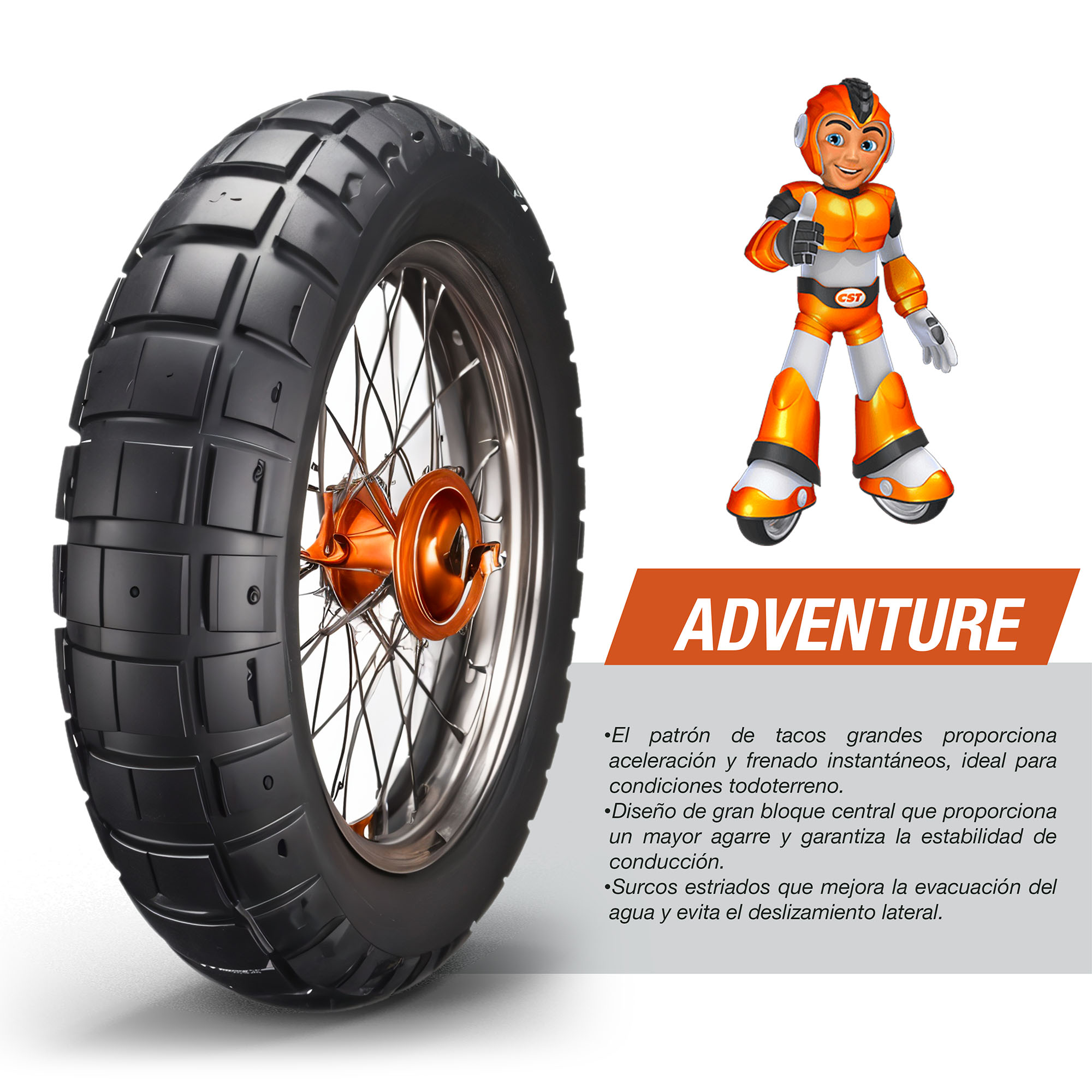 Llanta 150/70R18 CM-A4 TL 70H CST - Imagen 4