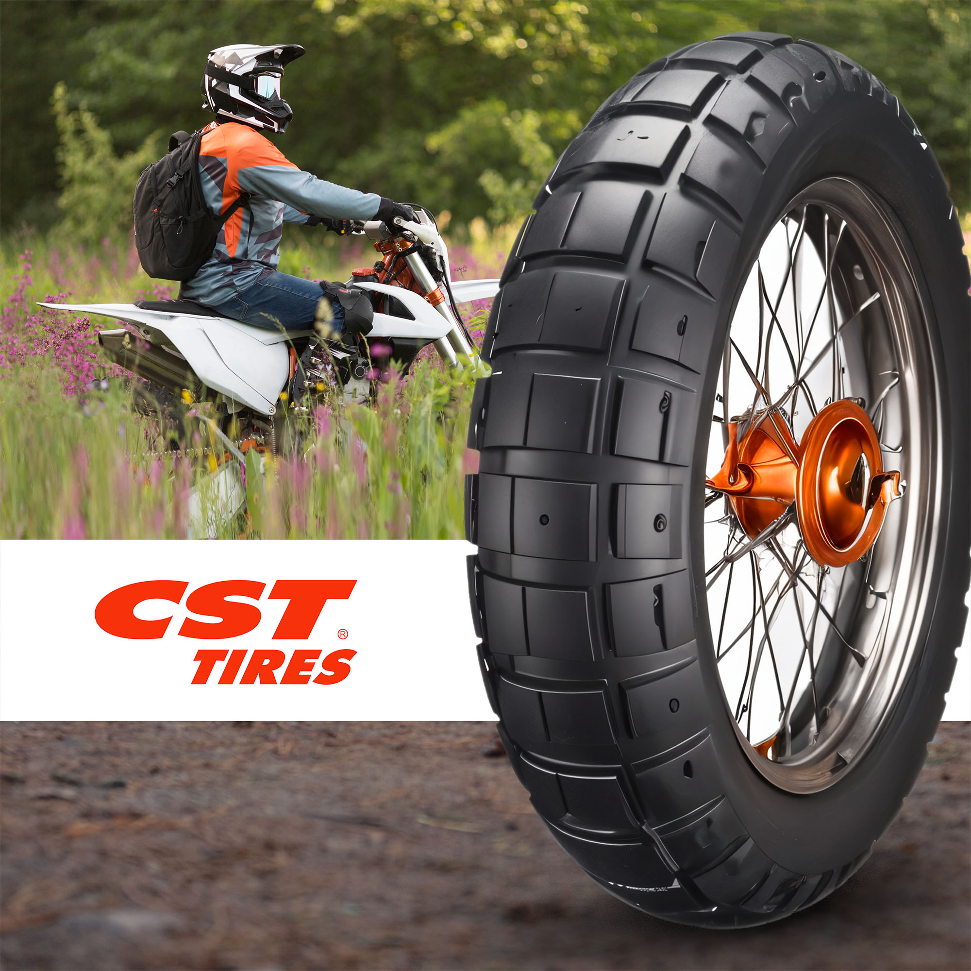 Llanta 90/90-21 CM-A4 TL 54H CST - Imagen 4