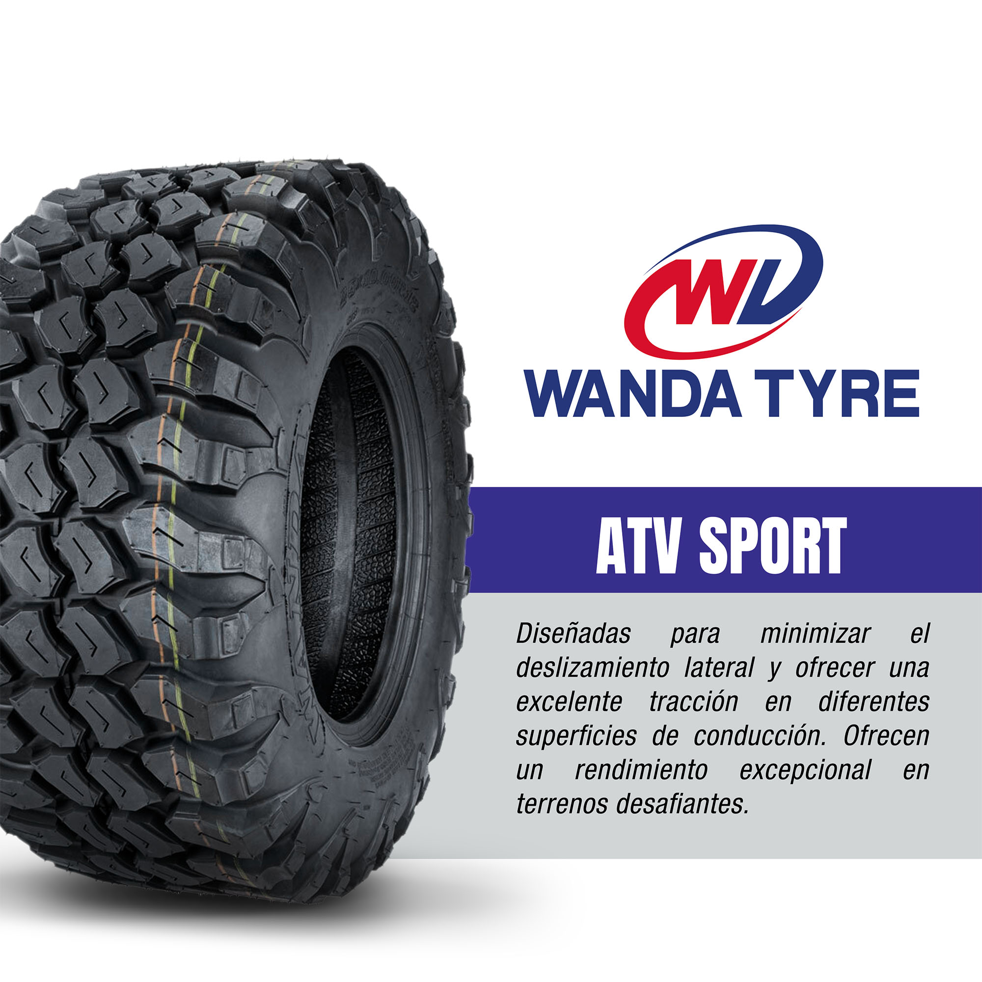 Llanta cuatrimoto 32X10.00 R15 P3139 TL 67M 8PR WDT - Imagen 4