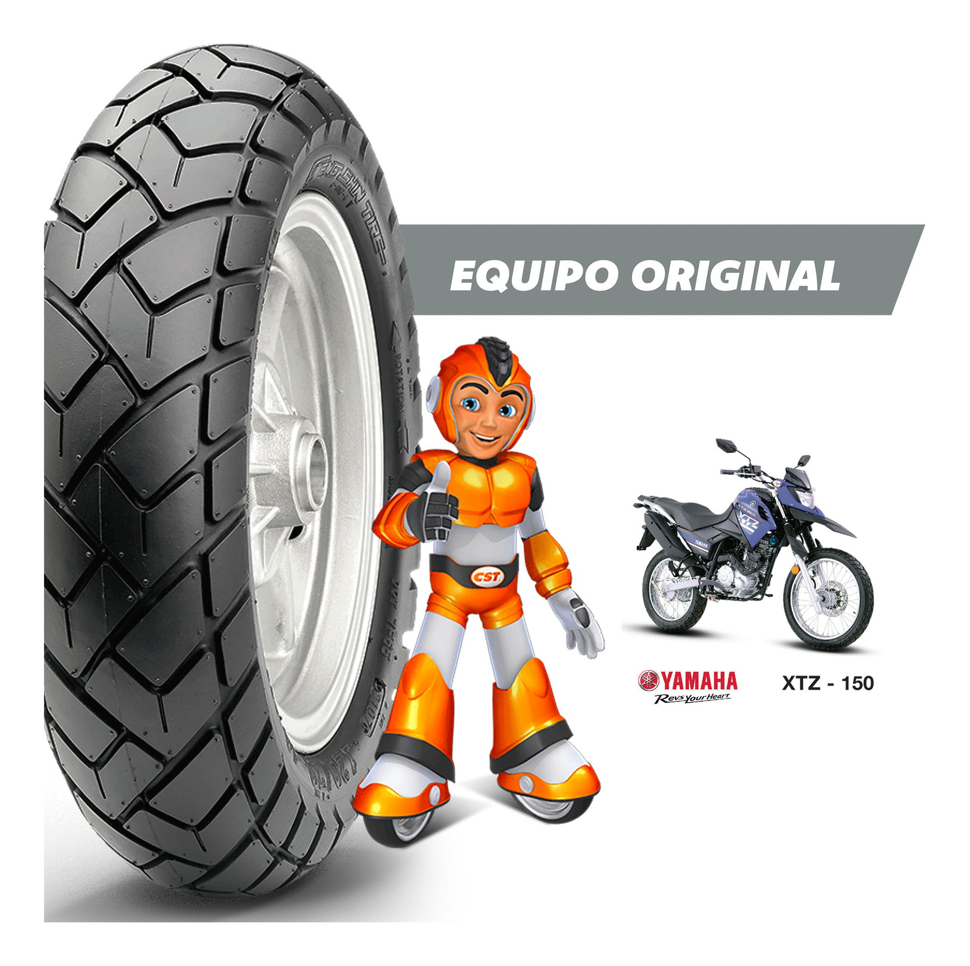 Llanta Para Moto 110/90 -17 C6017 Tl 60p Cst - Imagen 4