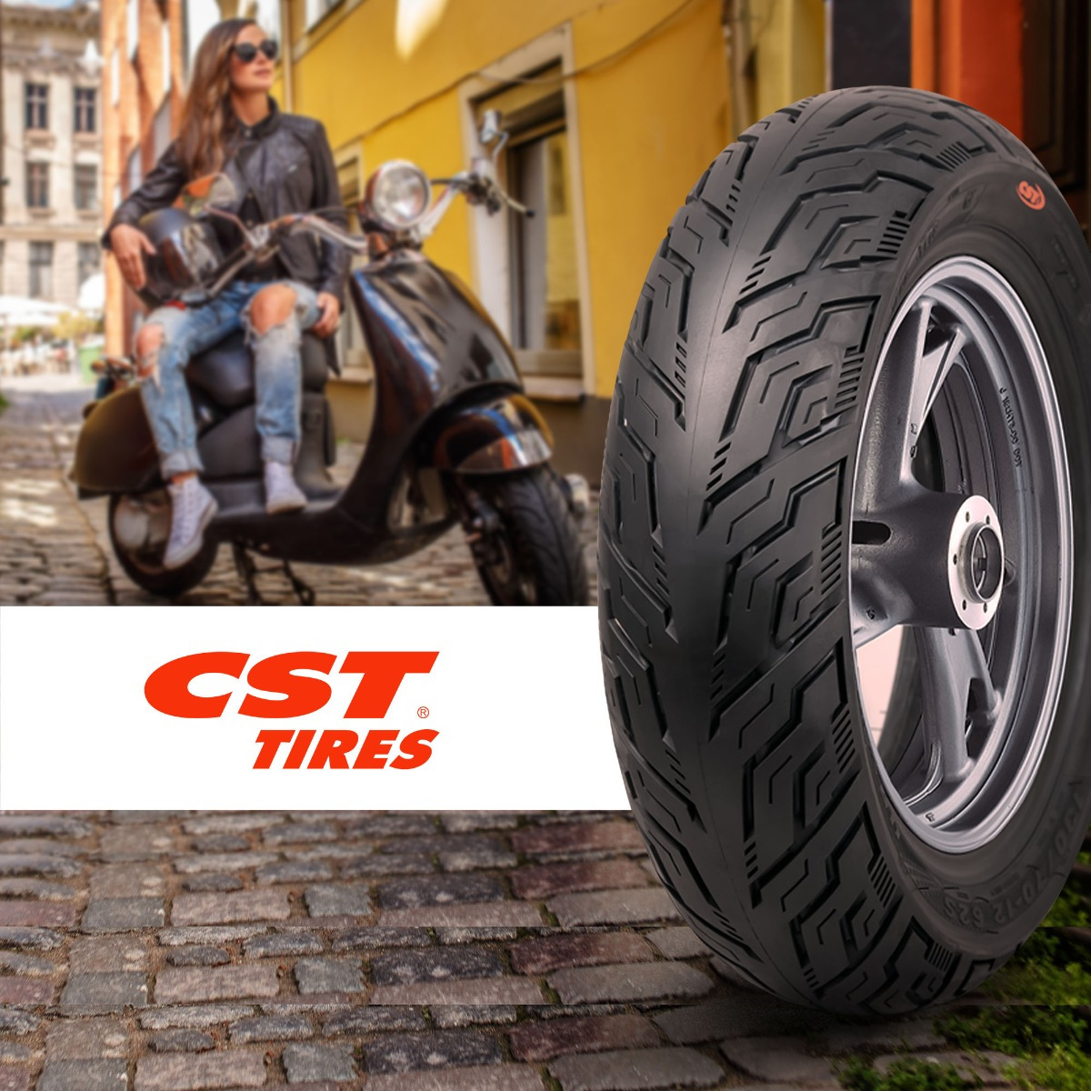 Llanta Moto 130/70-12 Cm547 Tl 64s Cst - Imagen 5