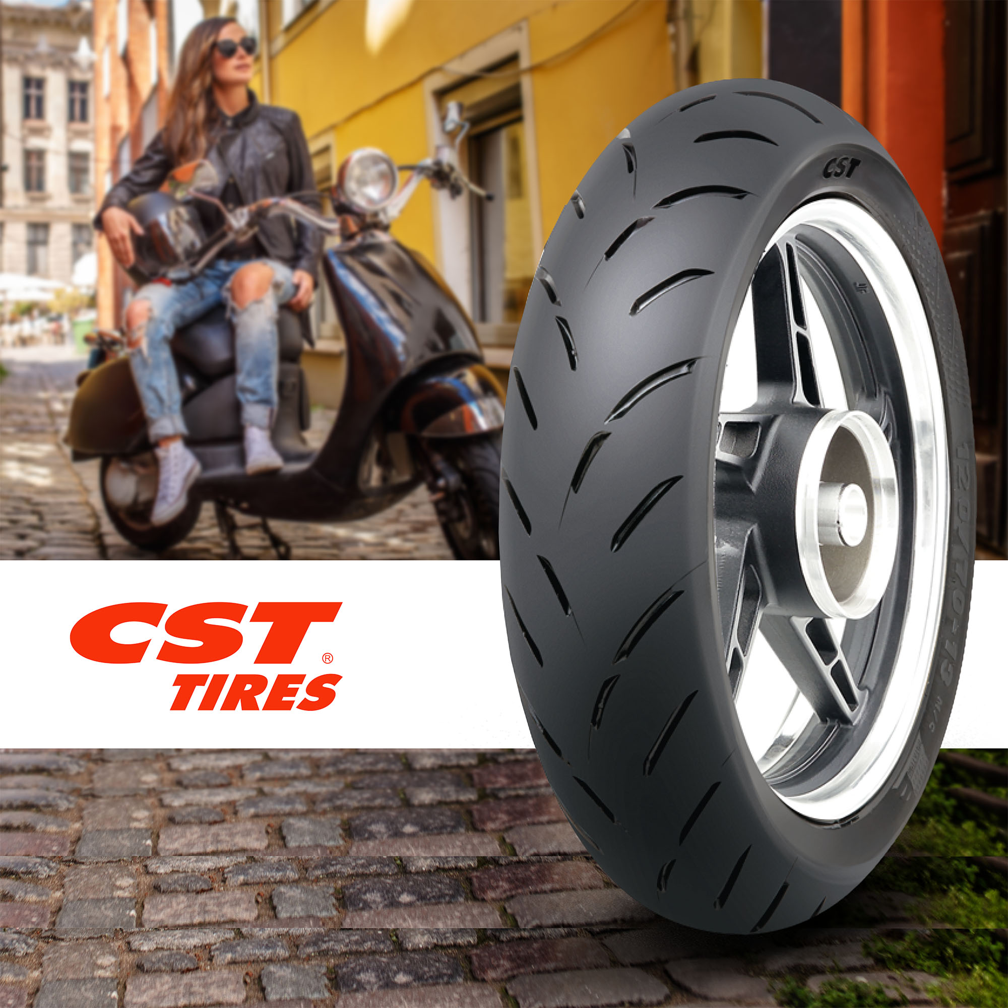 Llanta Para Moto 120/70-12 Cm-tr Tl 51p Cst - Imagen 4