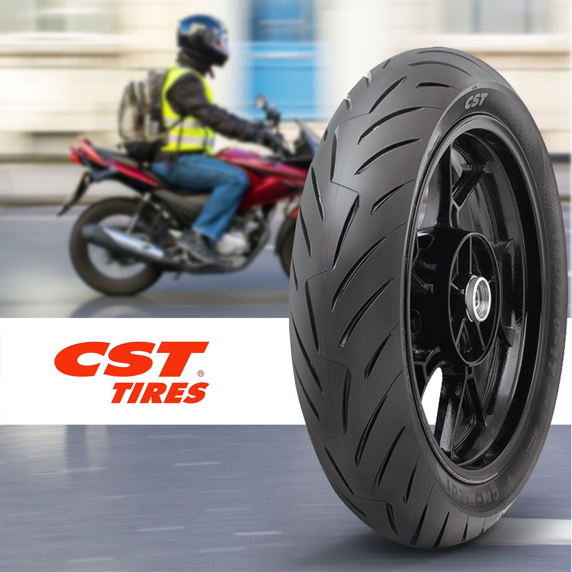 Llanta Para Moto 110/80-17 Cm-nk01 Tl 57s Cst - Imagen 4