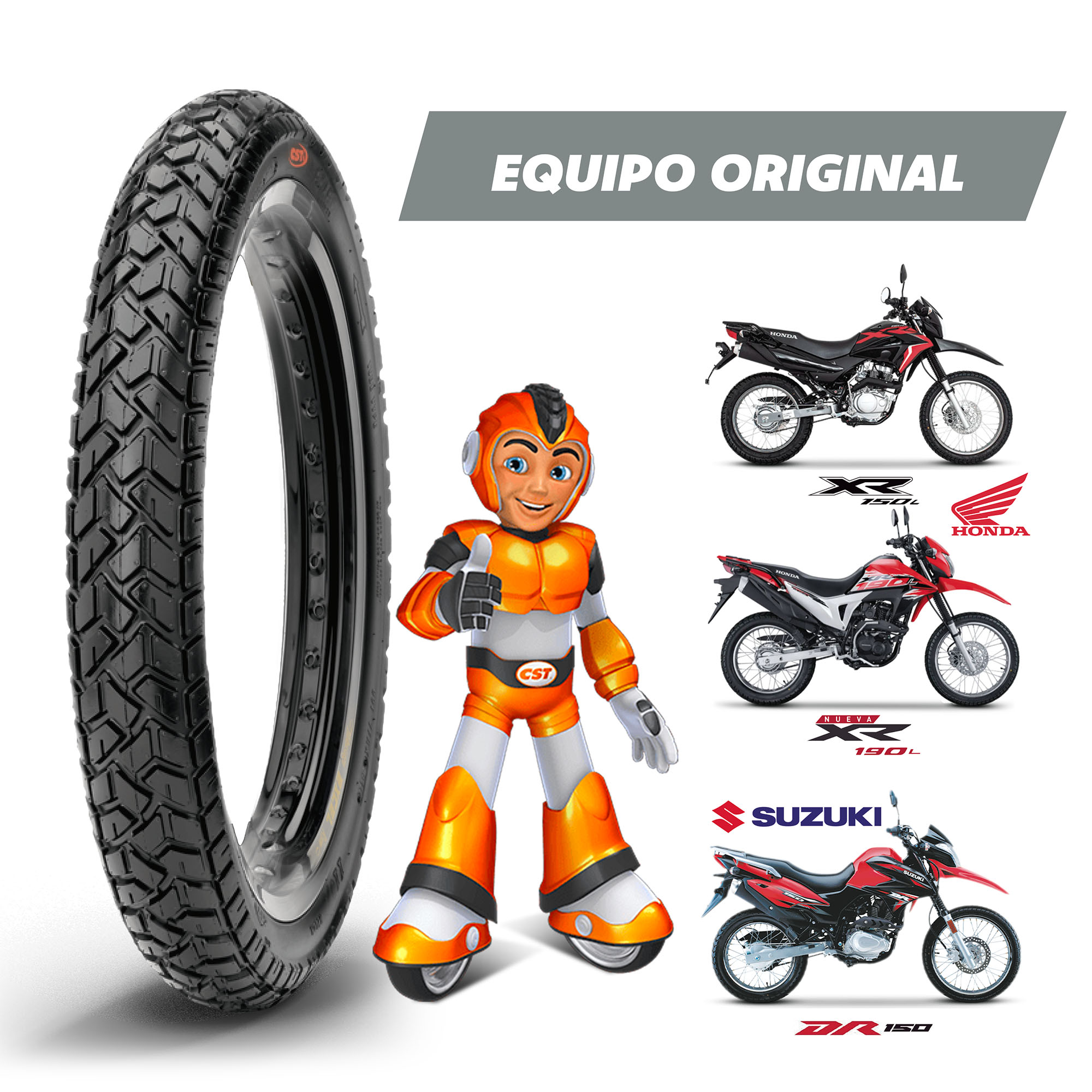Llanta Para Moto 110/90-17 C6559 Tt 60p Cst - Imagen 3