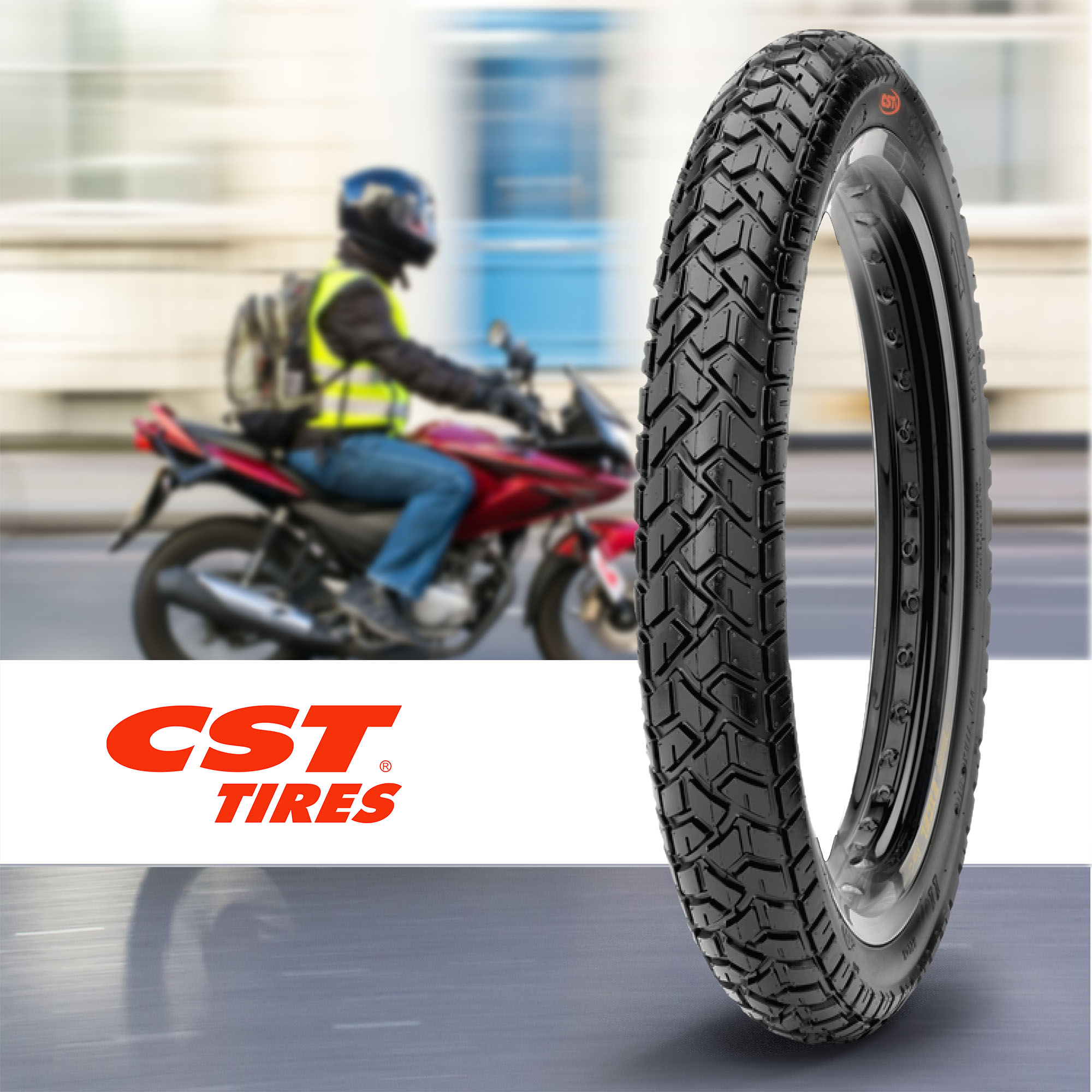 Llanta Para Moto 110/90-17 C6559 Tt 60p Cst - Imagen 5