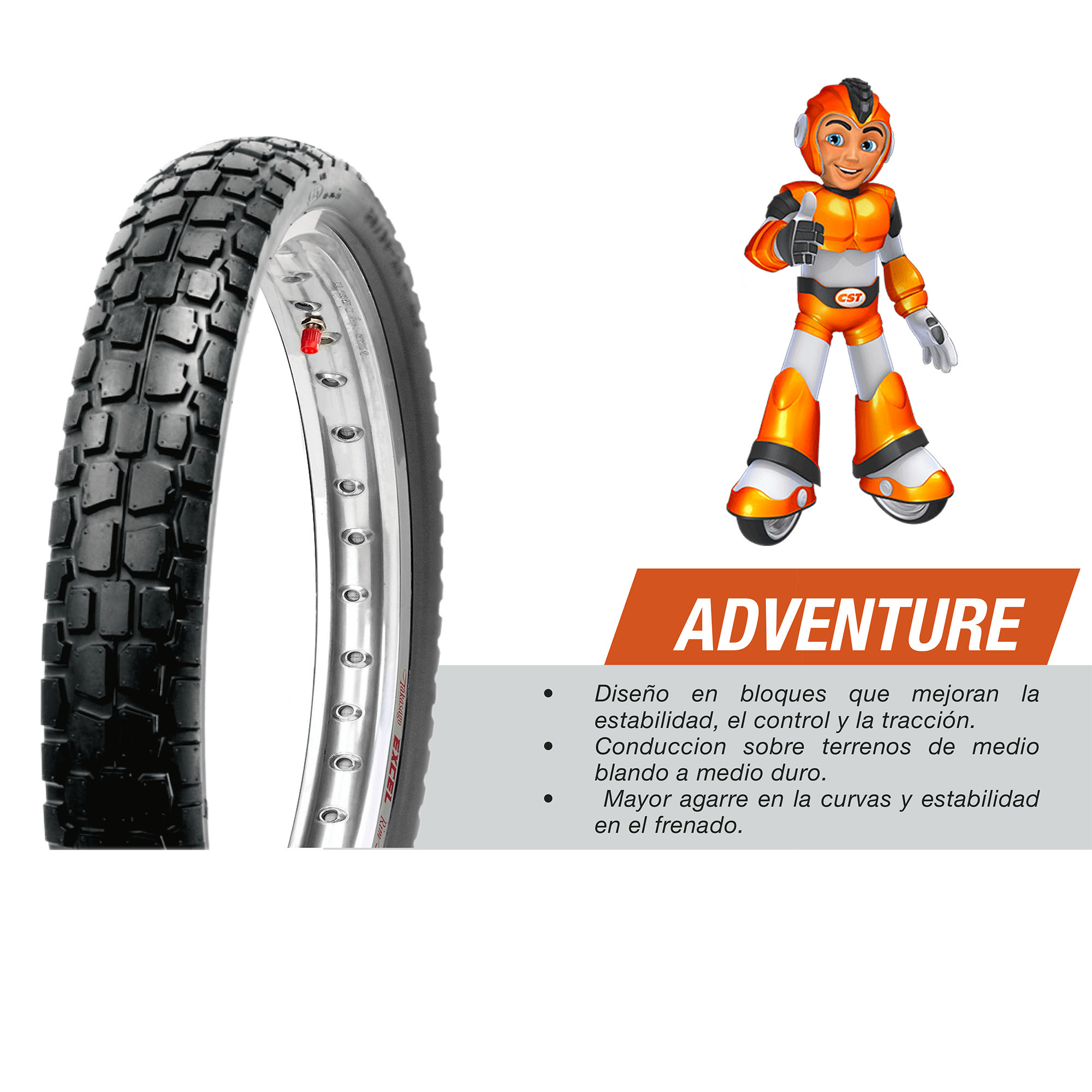 Llanta Para Moto 110/80-18 Cm707 Tt 58p Cst - Imagen 5